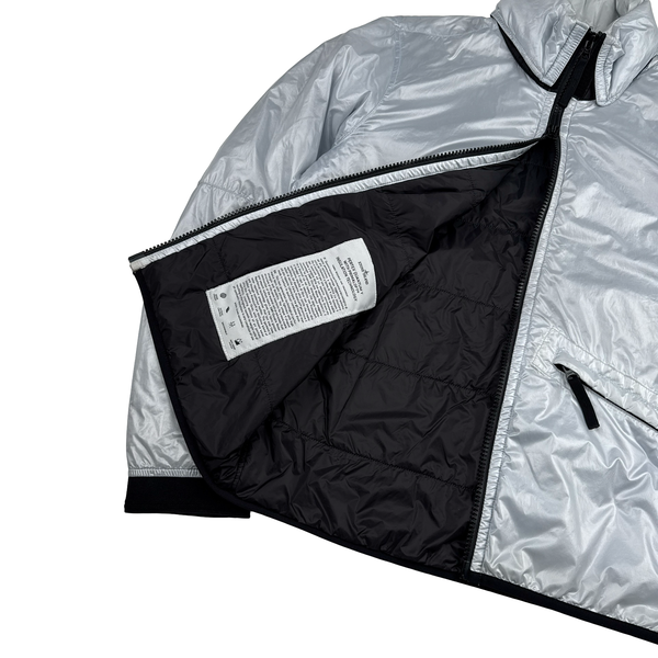 Stone Island 2018 Icey White Pertex Quantum Primaloft Jacket - Large
