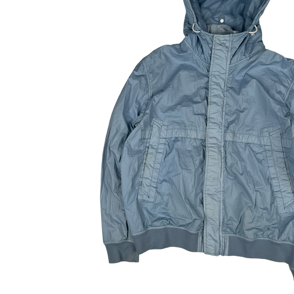 Stone Island 2013 Blue Membrana TC Hooded Jacket - 3XL