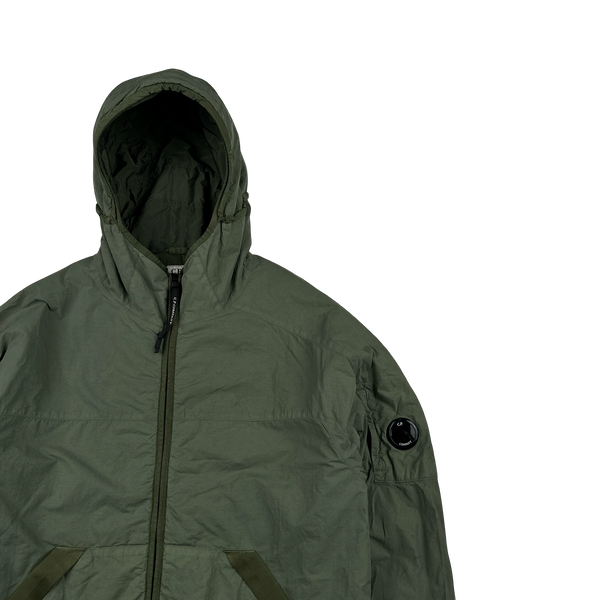 CP Company Dark Green Flatt Nylon Hooded Jacket - XXL