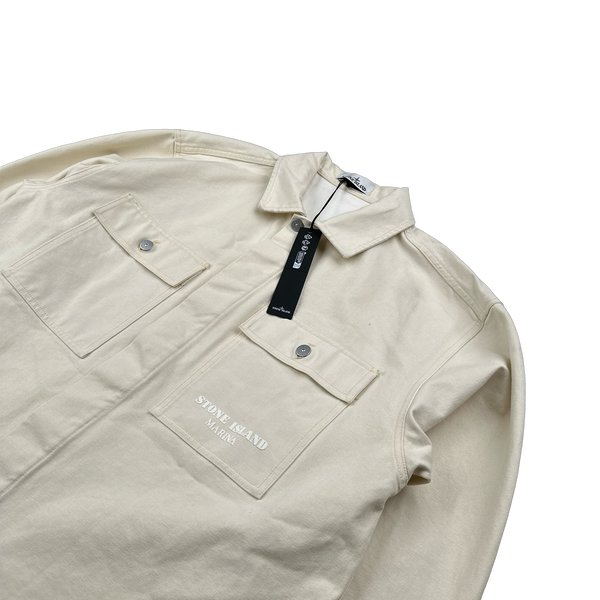 Stone Island 2023 Marina White Denim Jacket - XL
