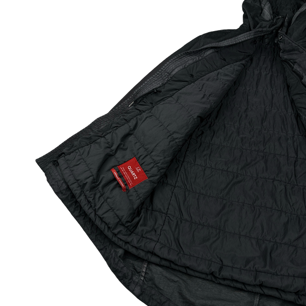 CP Company Grey Quartz Lens Viewer Long Fishtail Jacket - Medium