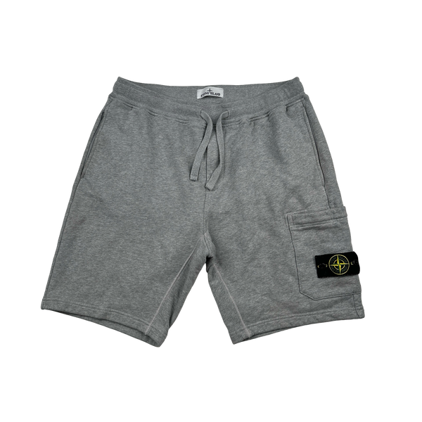 Stone Island 2022 Grey Cotton Shorts - Large
