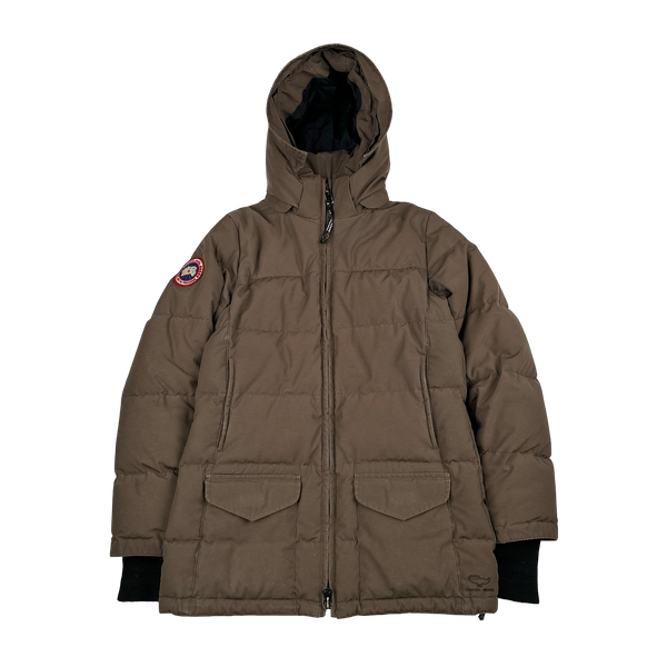 Canada Goose Brown Premium Down Women's Solaris Parka Jacket - Small