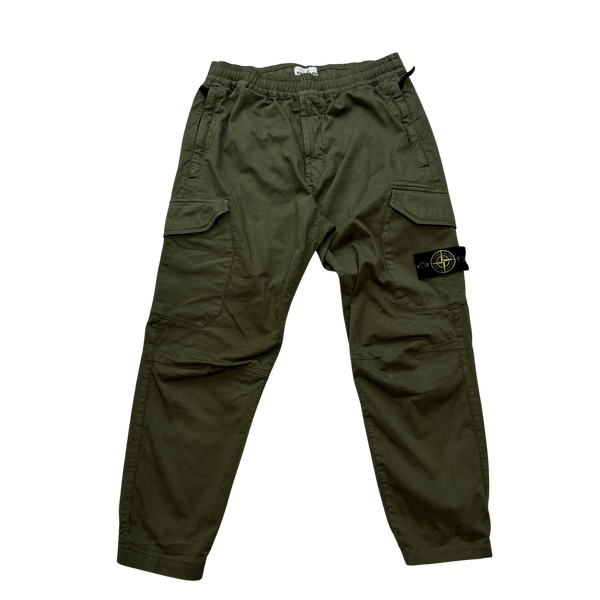 Stone Island 2019 Khaki Cargo RE T Trousers - 33"