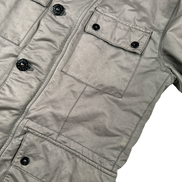 Stone Island Dark Beige David TC Military Jacket - Medium