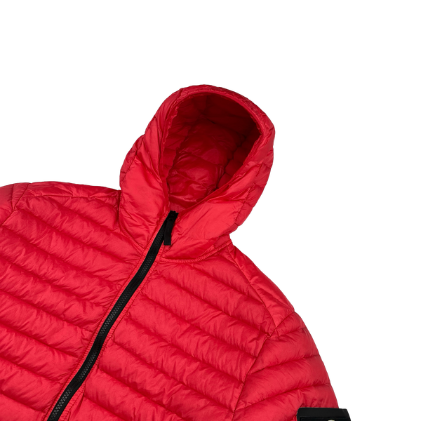 Stone Island 2022 Red Loom Woven R Nylon Down TC Puffer -Medium, Large, XXL