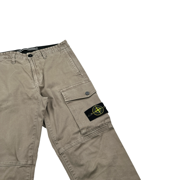 Stone Island 2020 Slim Fit Brown Cargo Trousers - 29"