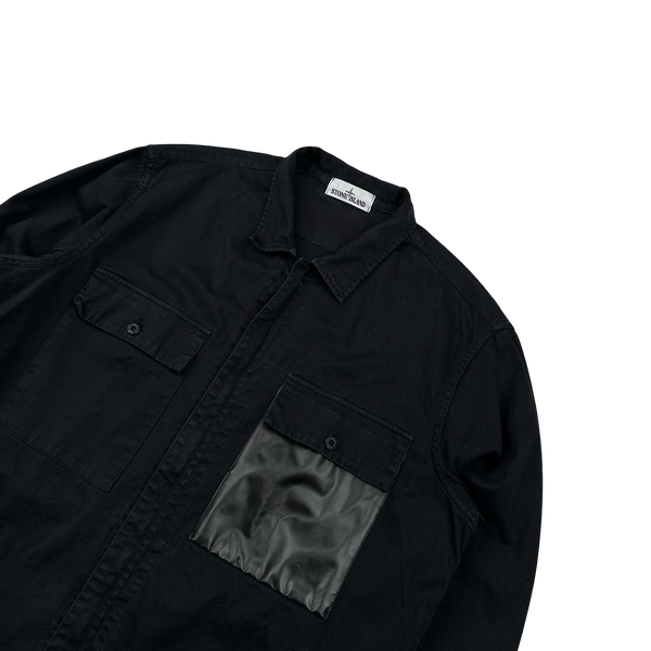 Stone Island 2015 Black Marina Denim Overshirt - XXL