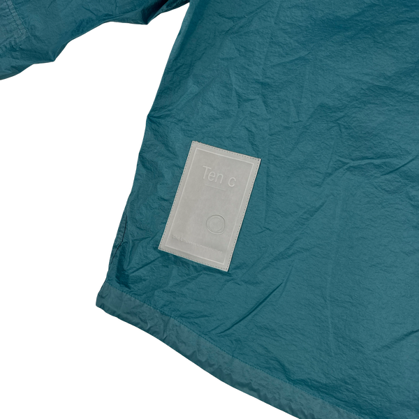 Ten C Blue Lightweight Tempest Anorak Jacket - Medium