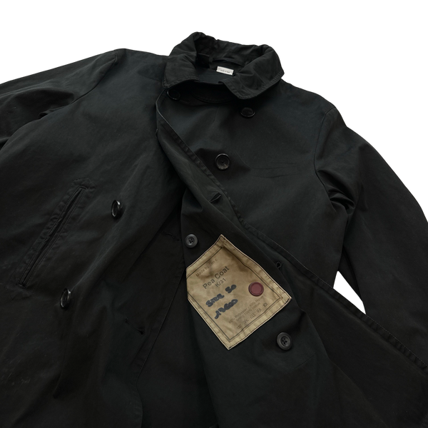 Ten C David TC Double Breasted Pea Coat Waterproof Jacket - Large
