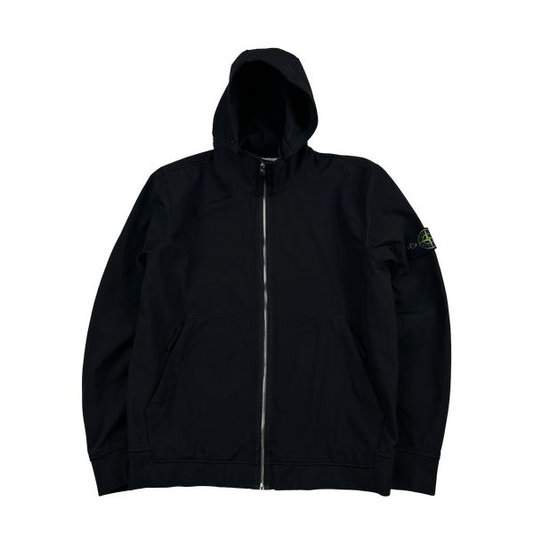 Stone Island 2019 Black Light Soft Shell R Jacket - Large