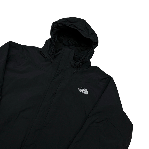 North Face Black HyVent Rain Jacket - XL