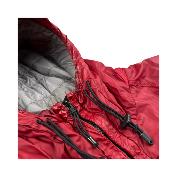 Stone Island x Nike Red Mussola Gommata Nylon Metal Jacket - XL