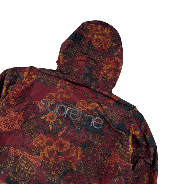 Stone Island X Supreme 2015 Nylon Metal 5C Printed Anorak Red Jacket - Small