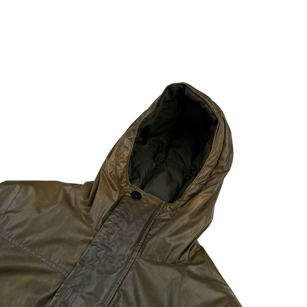 Stone Island 2011 Khaki & Yellow Colour Change Ice Down Jacket - Small