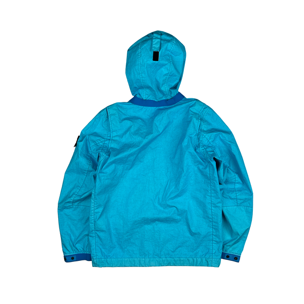 Stone Island 2021 Blue Membrana TC 3L Rain Jacket - Small