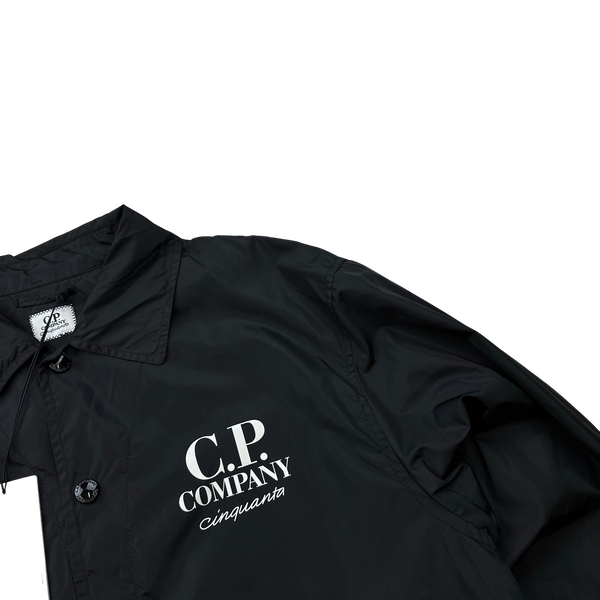 CP Company Cinquanta Nylon Spellout Coach Jacket - Large