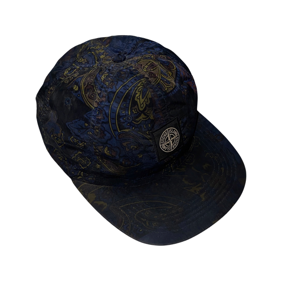 Stone Island x Supreme 2015 Blue Paisley Cap