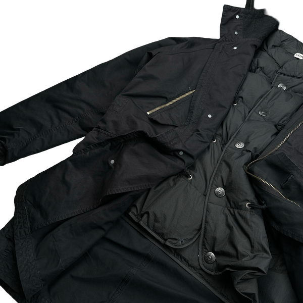 Stone Island 2009 Black David TC Down Lined Jacket - XL