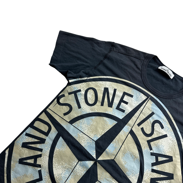 Stone Island Compass Camo Cotton T Shirt - Small