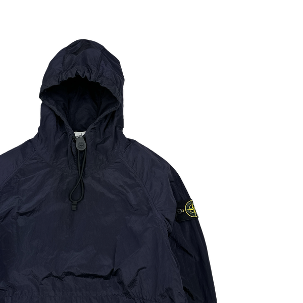 Stone Island 2018 Navy Nylon Metal Hooded Smock - Medium