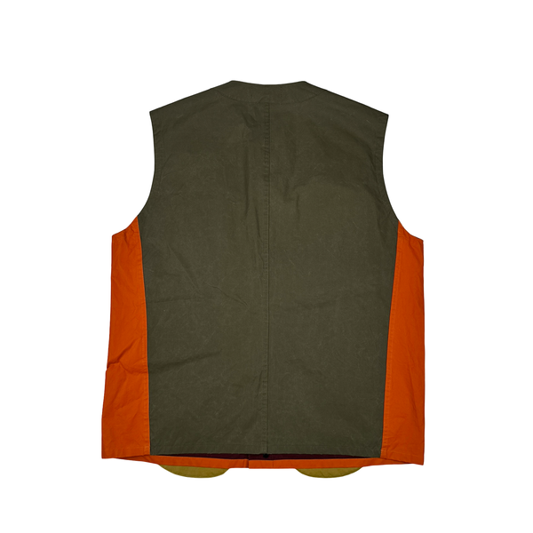 Stone Island 2019 Orange Tela Placcata Bicolore Vest -XXL