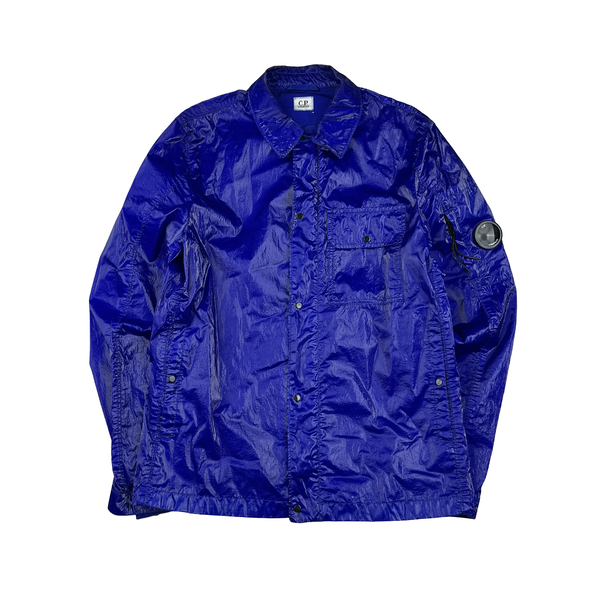 CP Company Blue Lens View Zipped Cristal Overshirt - Medium