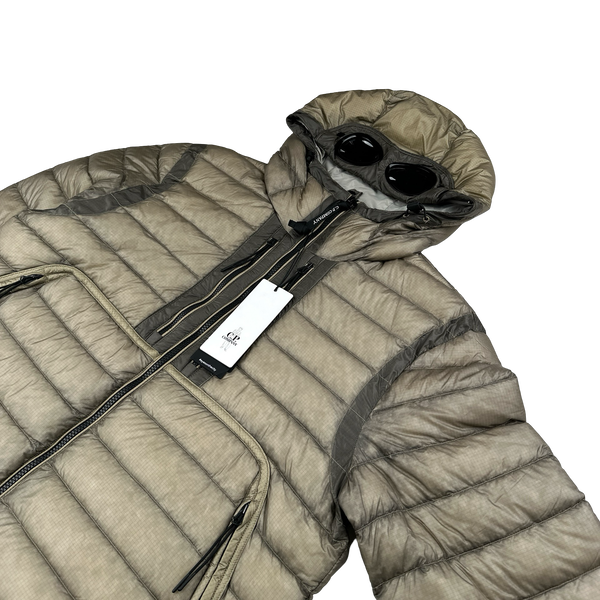 CP Company Beige DD Shell Goggle Jacket - Medium & Large
