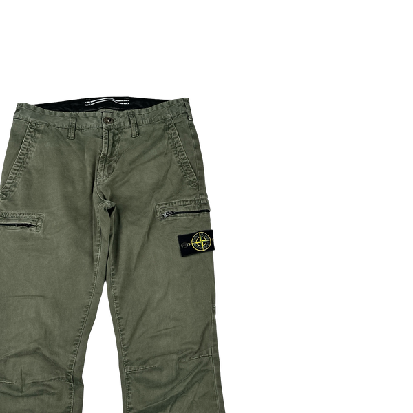 Stone Island 2020 Military Green SK Cargo Trousers - 30”