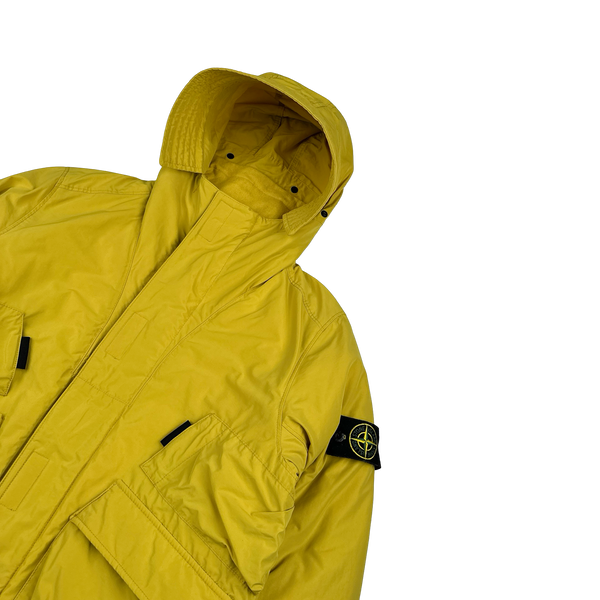 Stone Island 2018 Yellow Micro Reps Primaloft Lined Jacket - Small