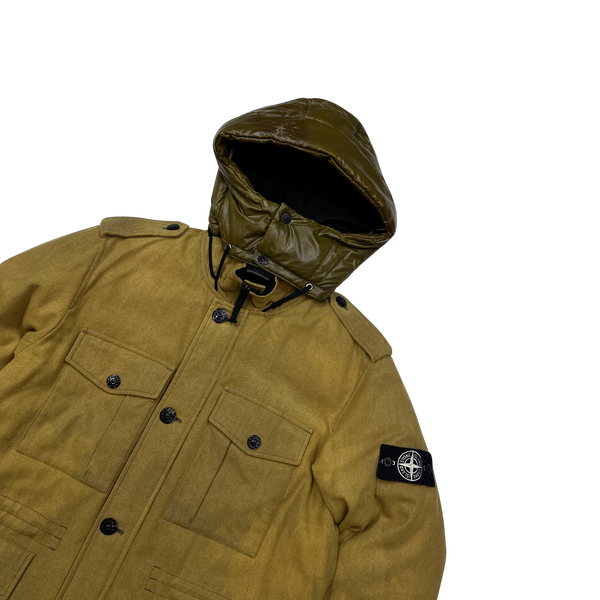 Stone Island 2014 Ice Wool Blend Down Jacket - XL