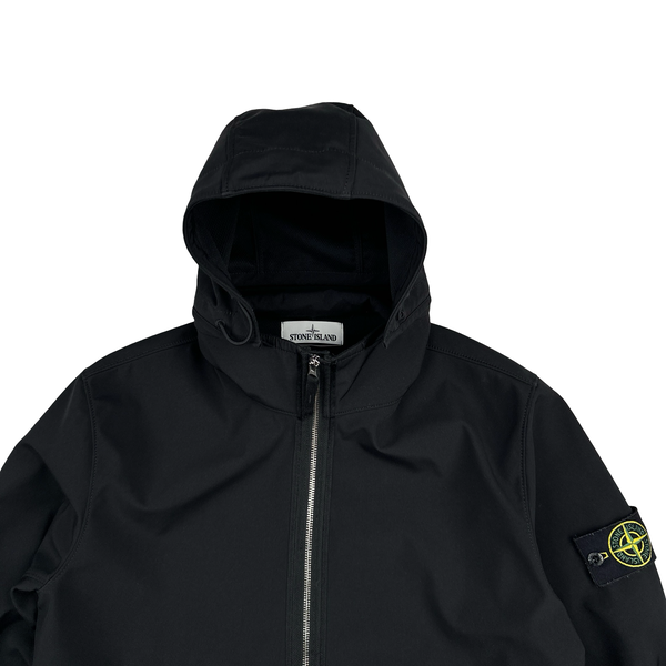 Stone Island 2019 Black Light Soft Shell R Jacket - Medium