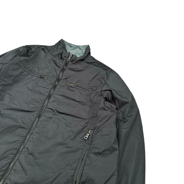 Prada Charcoal/Grey Reversible Jacket - Medium