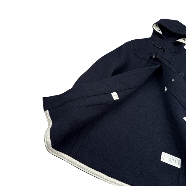 Stone Island 2010 Navy Thick Wool Pea Coat - Large