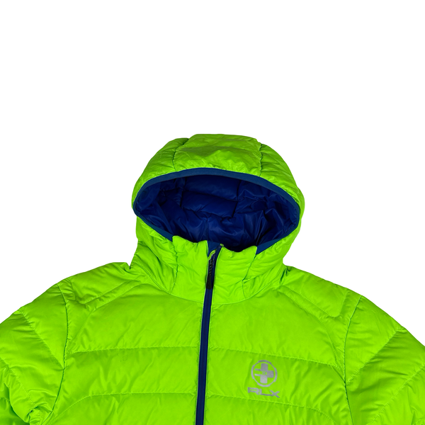 Ralph Lauren Performance Neon Green Down Filled Puffer Jacket - Large