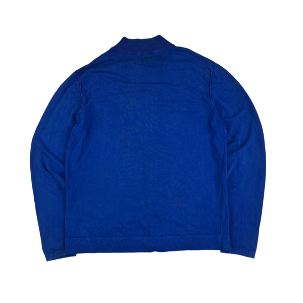 CP Company Blue Re Colour Lightweight Zip Up Jumper - 3XL