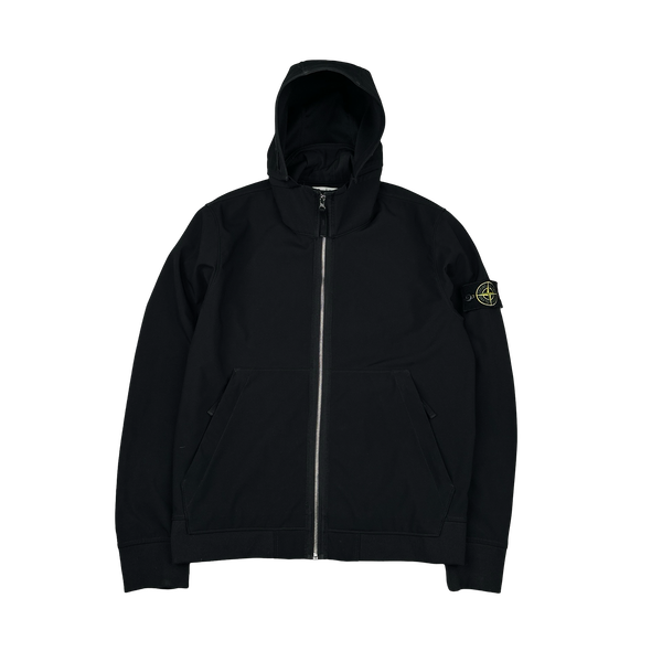 Stone Island 2019 Black Light Soft Shell R Jacket - Small
