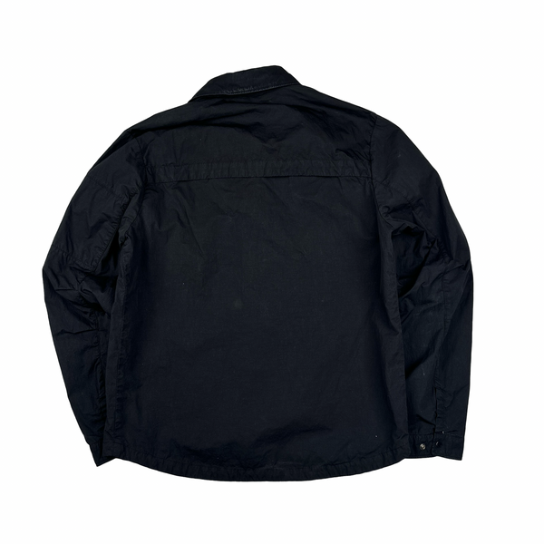 CP Company Bonded Nylon Spellout Overshirt Jacket - Large