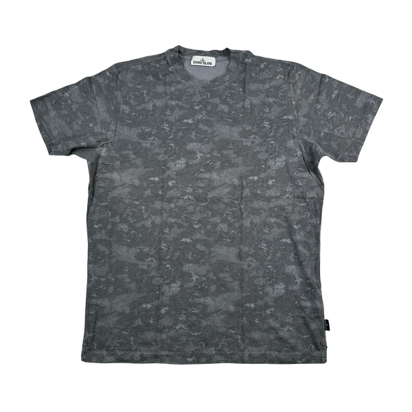 Stone Island 2016 Grey Camo Cotton T Shirt - XL