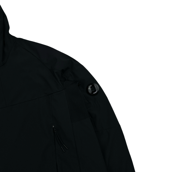 CP Company Black Soft Shell Smock Pullover Jacket - Large