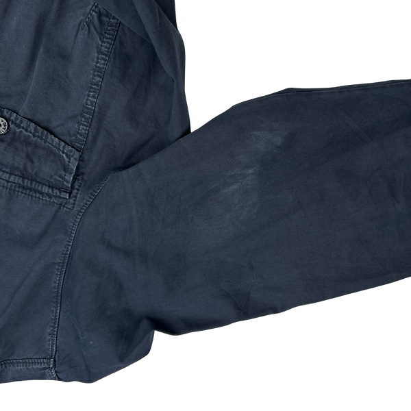 Stone Island 2019 Navy Garment Dyed Overshirt - Medium