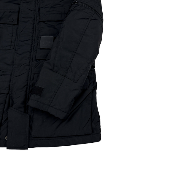 CP Company 2010 Metropolis Black Multi Pocket Face Mask Lined Jacket - Small