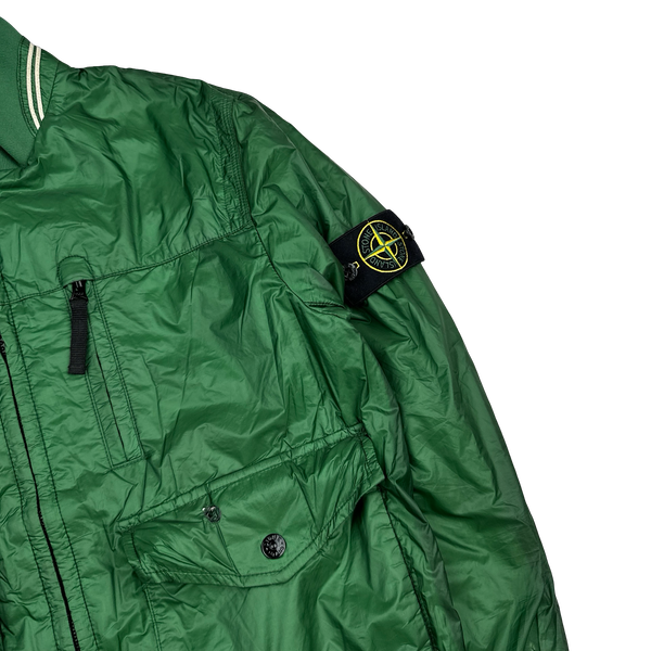Stone Island 2012 Green Tyveck Micro Rip Stop Tyveck Bomber Jacket - Medium