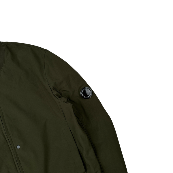 CP Company Khaki Soft Shell Bomber Jacket - Large