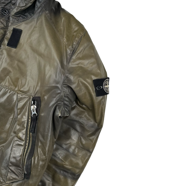 Stone Island 2011 Khaki Waxed ICE 2 Jacket - Large – Mat's Island