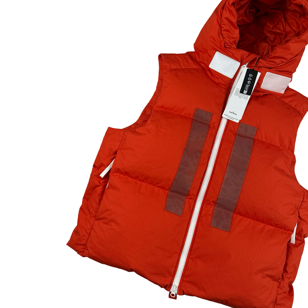 Stone Island 2023 Marina Rubber Wax Poplin Down Gilet - XL
