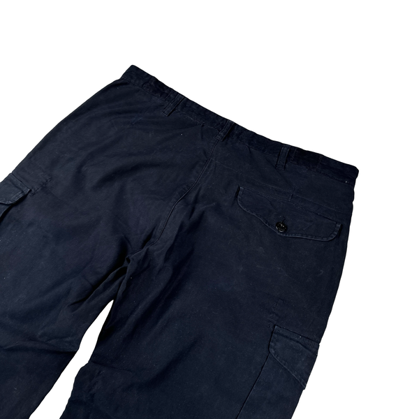 Stone Island 1997 Navy Spellout Cargos Trousers - Large