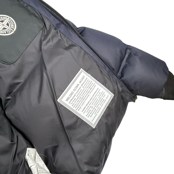 Stone Island 2010 Navy Welded Down Balaclava Puffer Jacket - XXL