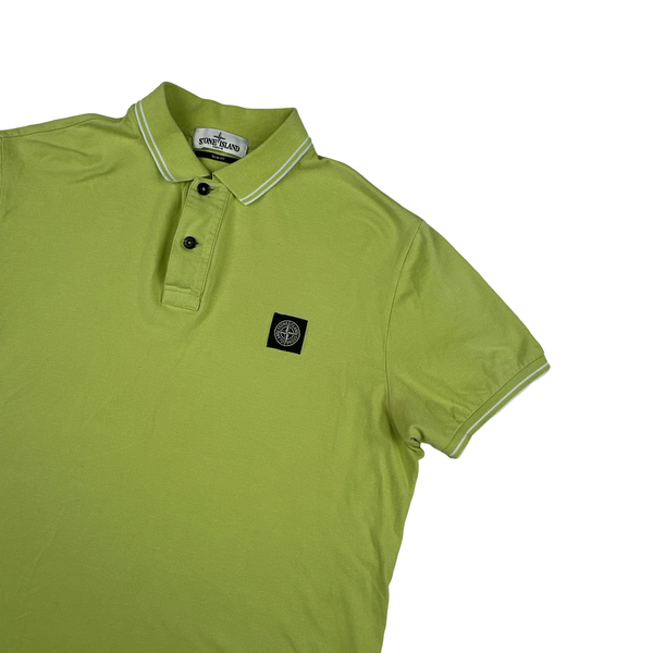 Stone Island 2018 Yellow Green Polo Top - XXL