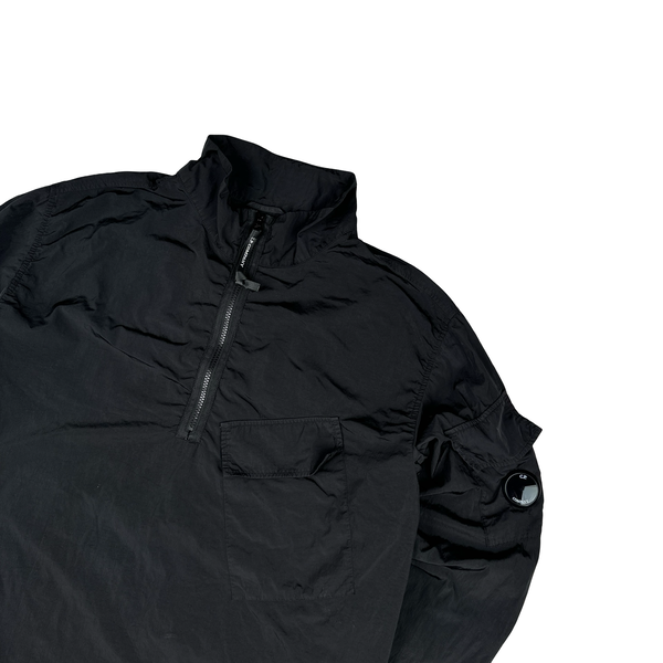 CP Company Black Lens View Nylon Quarter Zip Smock - XXL